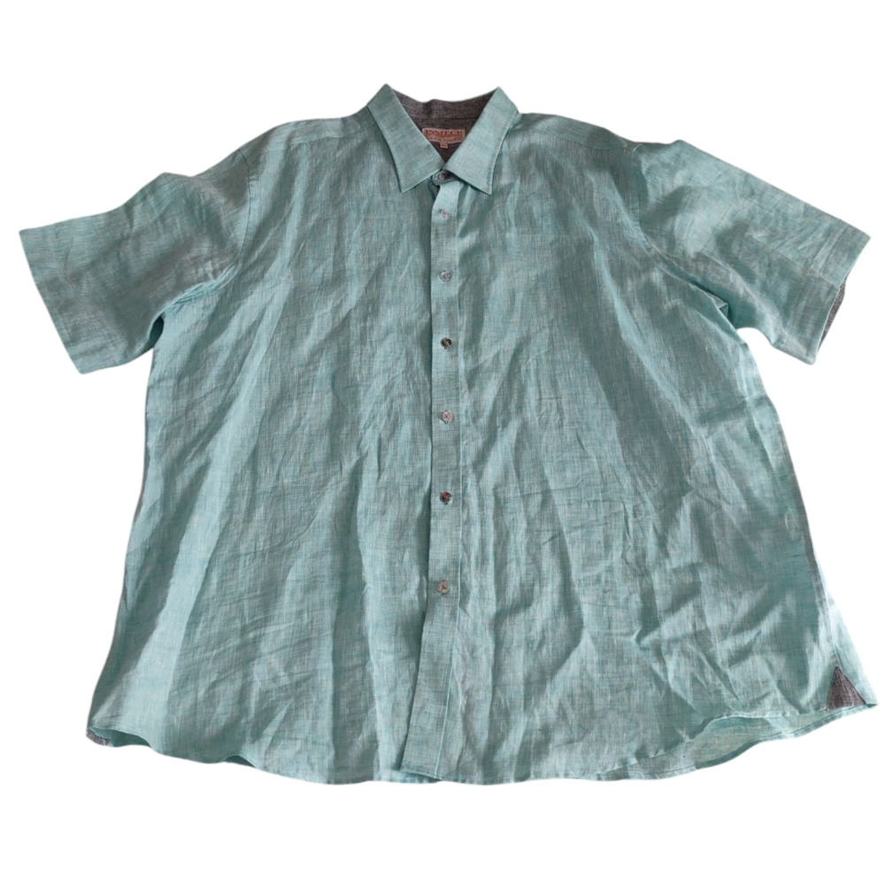 Inserch Men's 100% Linen Shirt 3XL
